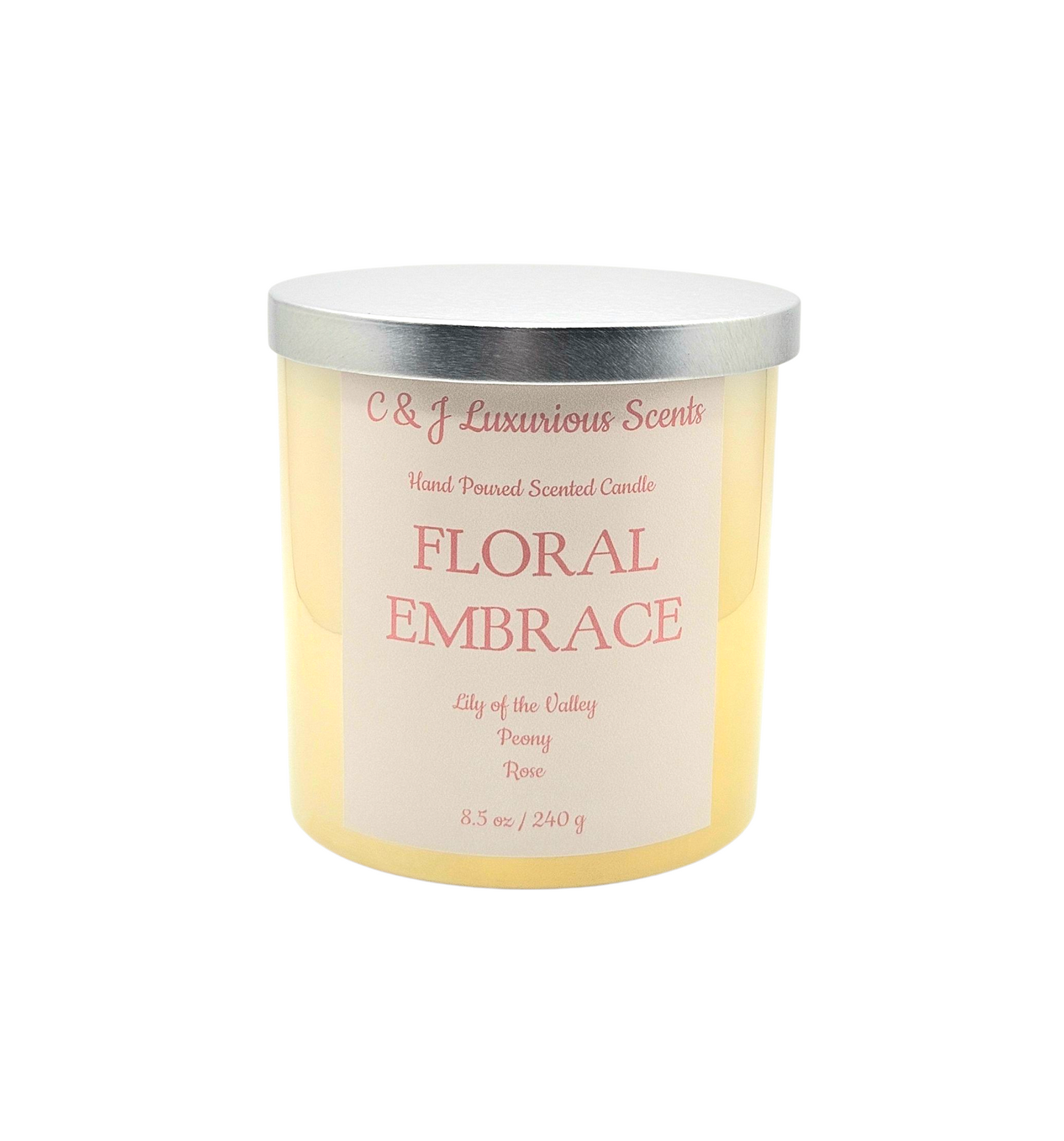 Floral Embrace Single Wick Candles