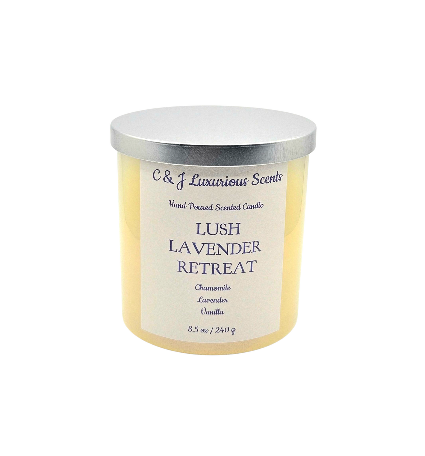 Lush Lavender Retreat Single Wick Candles