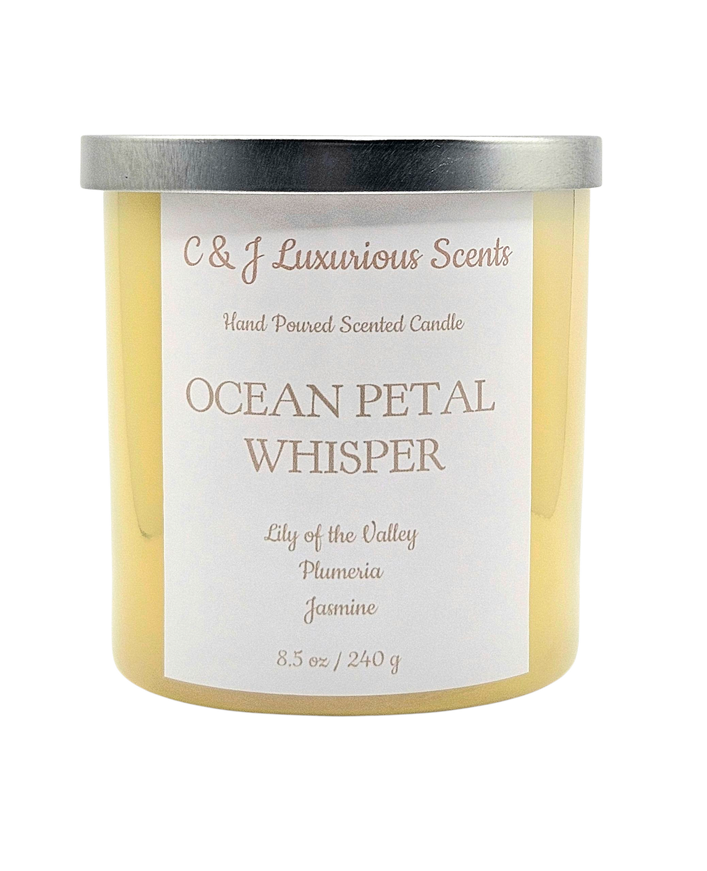 Ocean Petal Whisper Single Wick Candles
