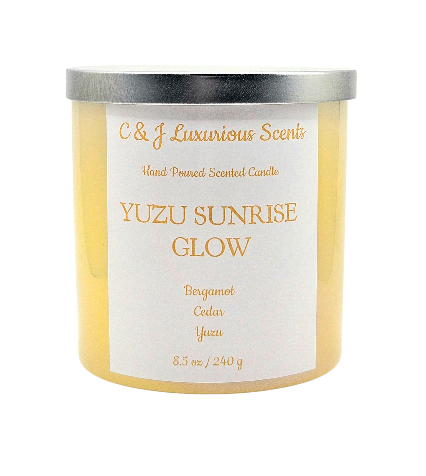 Yuzu Sunrise Glow Single Wick Candles