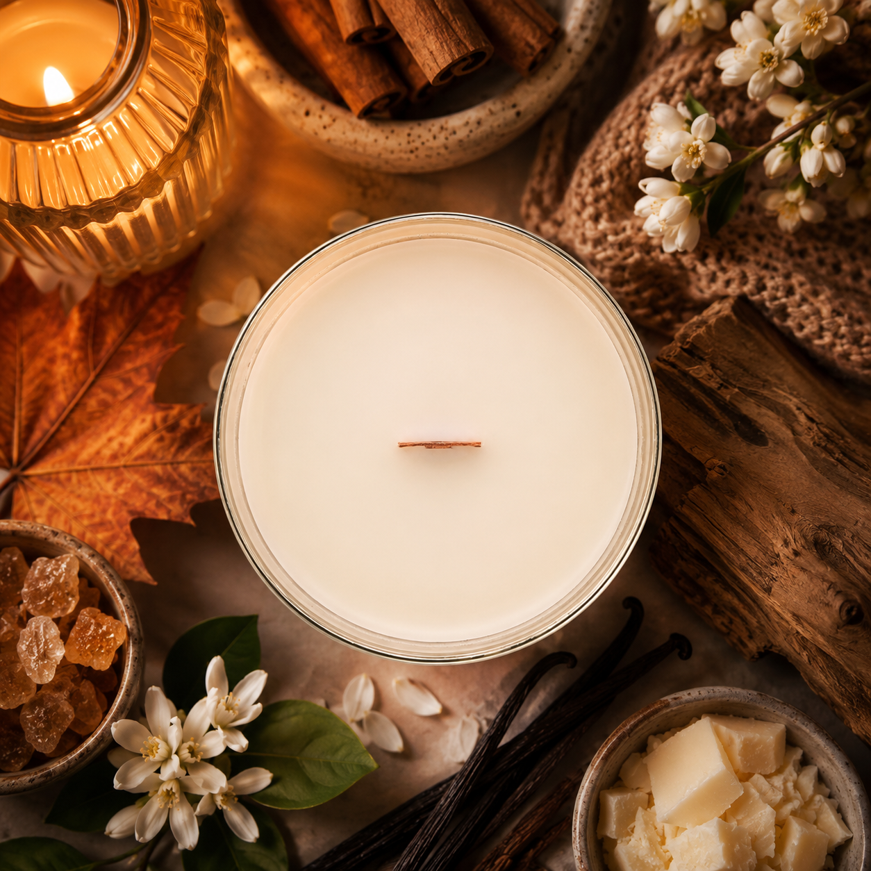 Amber Harmony Single Wick Candle