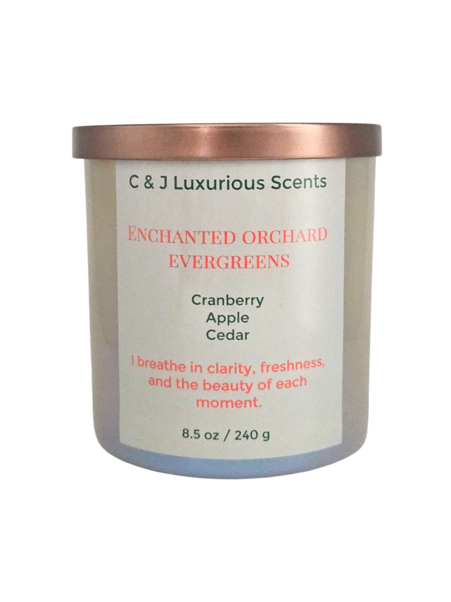 Enchanted Orchard Evergreens Single Wick Candles