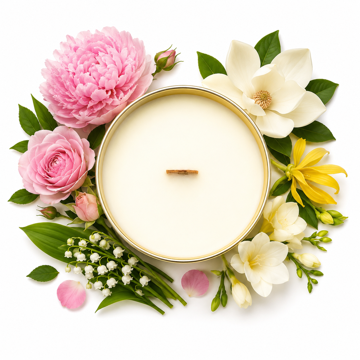 Floral Embrace Single Wick Candle