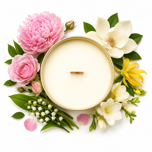 Floral Embrace Single Wick Candle