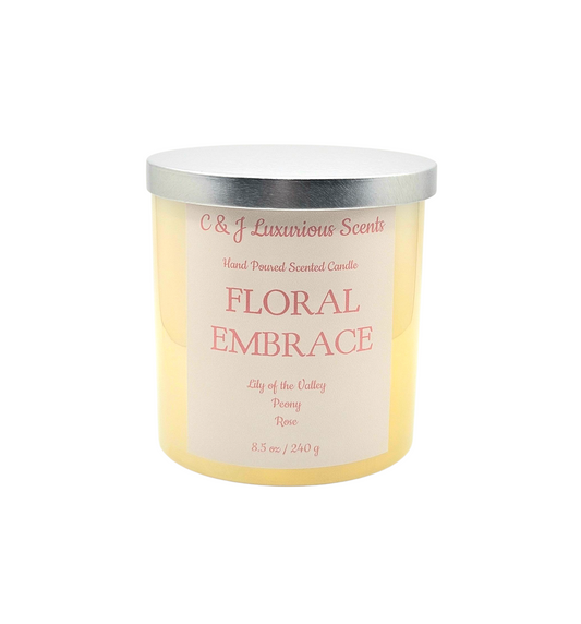 Floral Embrace Single Wick Candles