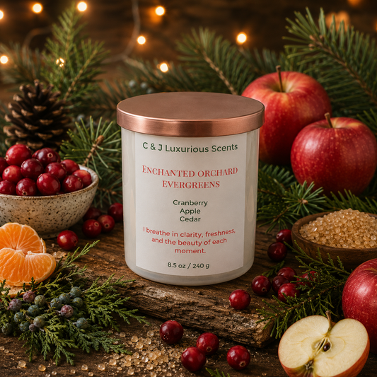 Enchanted Orchard Evergreens Single Wick Candle