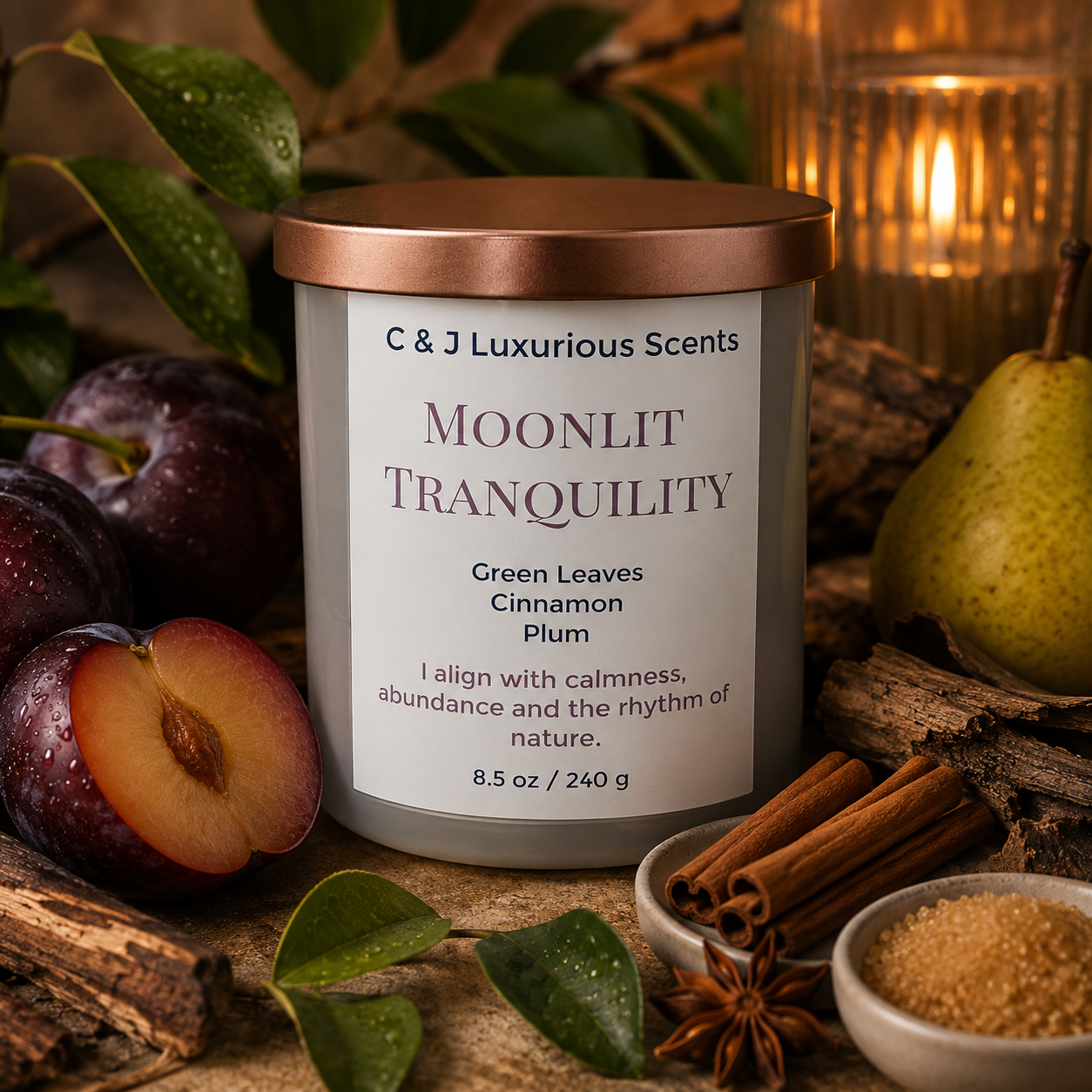 Moonlit Tranquility Single Wick Candle