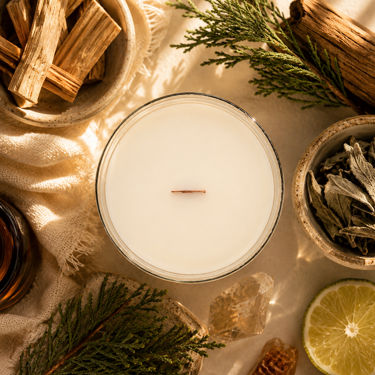 Sacred Grove Essence Single Wick Candle