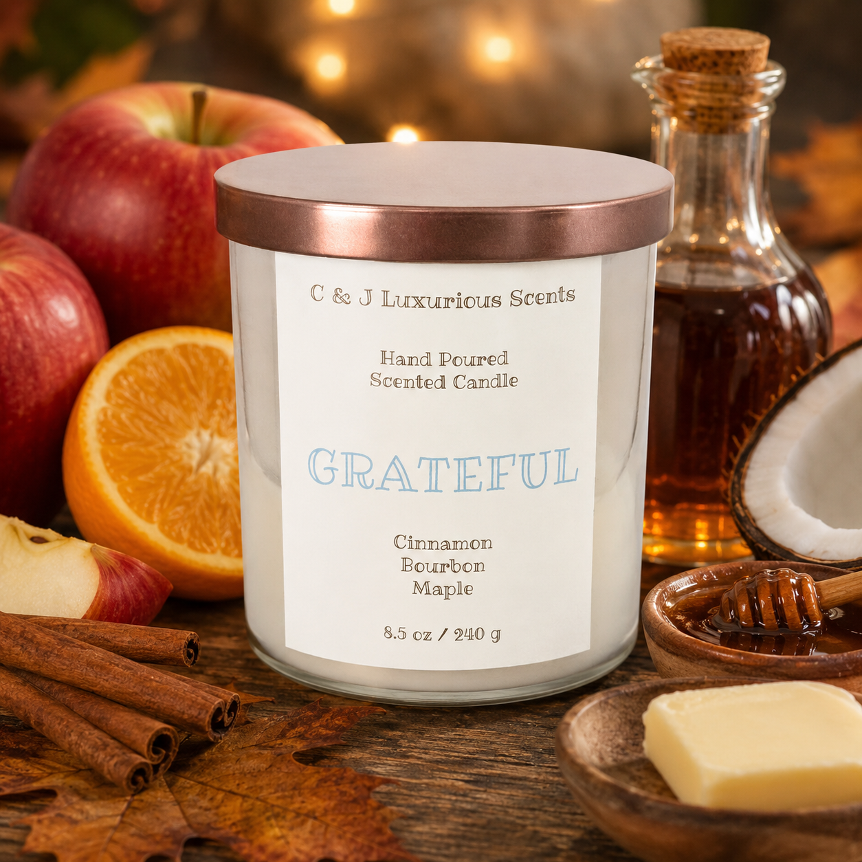 Grateful Single Wick Candle