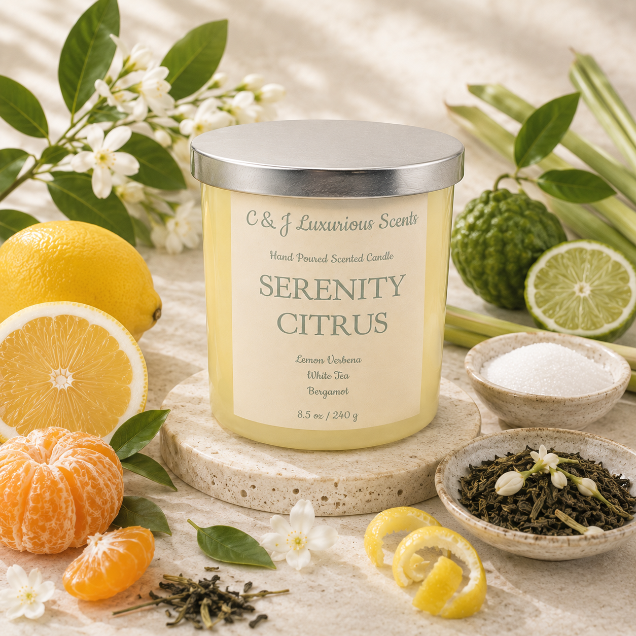 Serenity Citrus Single Wick Candle