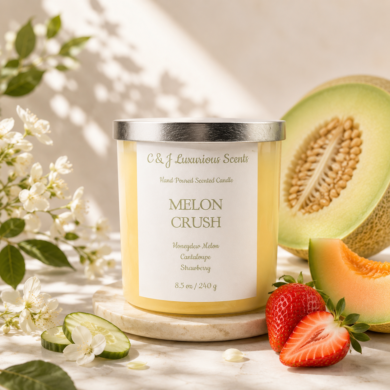 Melon Crush Single Wick Candle