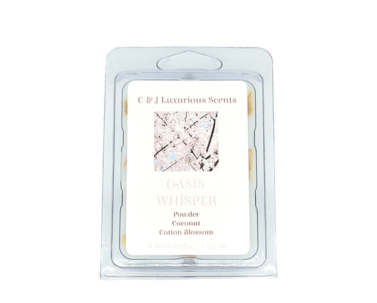 Oasis Whisper Wax Melts - C & J Luxurious Scents