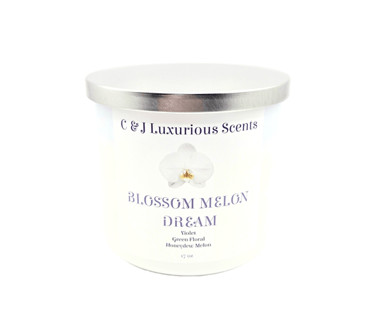 Blossom Melon Dream 3-Wick Candles - C & J Luxurious Scents