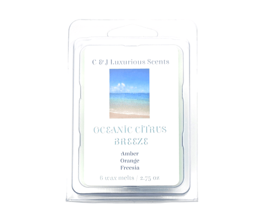 Oceanic Citrus Breeze Wax Melts - C & J Luxurious Scents