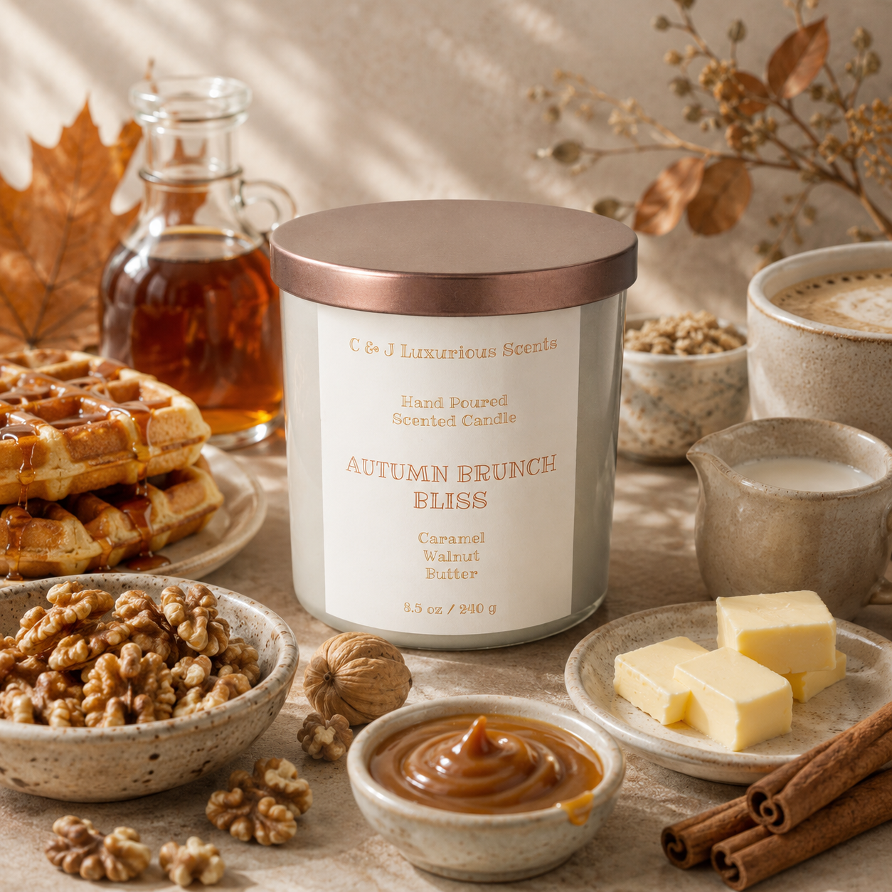 Autumn Brunch Bliss Single Wick Candle