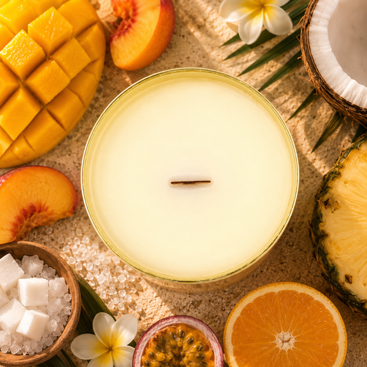 Golden Island Crème Single Wick Candle