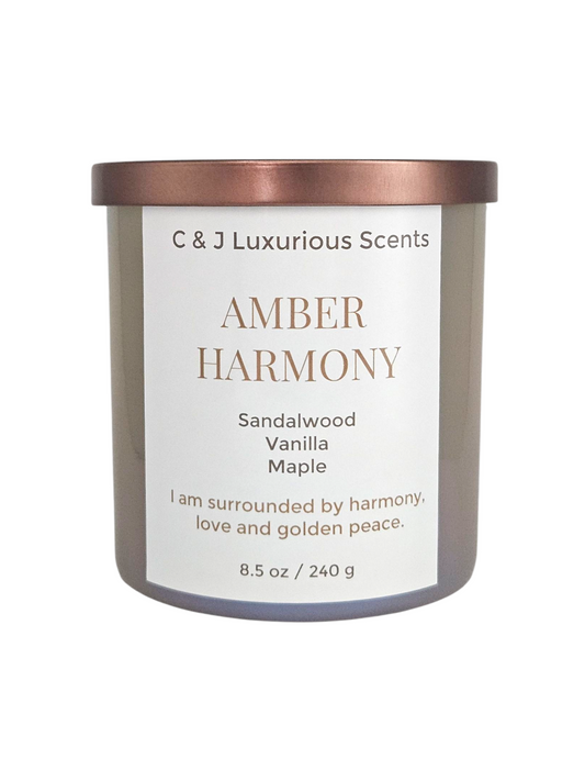 Amber Harmony Single Wick Candles